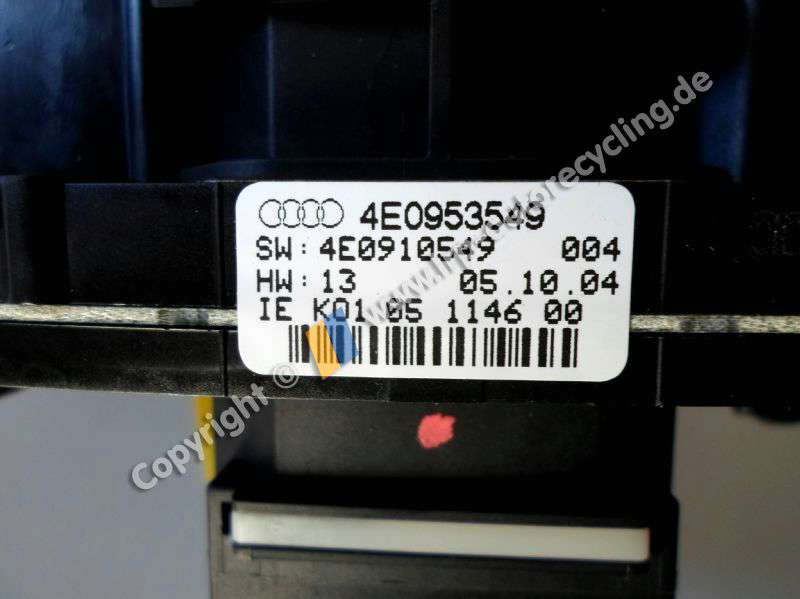 Audi A8 4E D3 Bj. 2005 kompletter Kombischalter